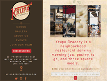 Tablet Screenshot of krupagrocery.com